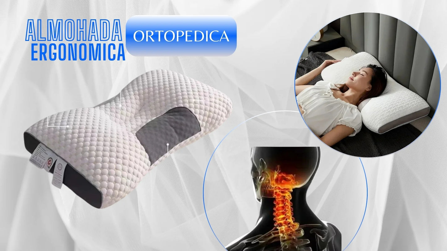 Almohada cervical para aliviar el dolor