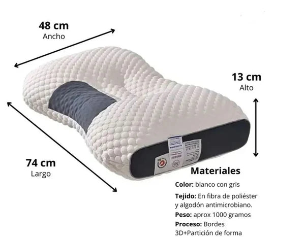 Almohada cervical para aliviar el dolor