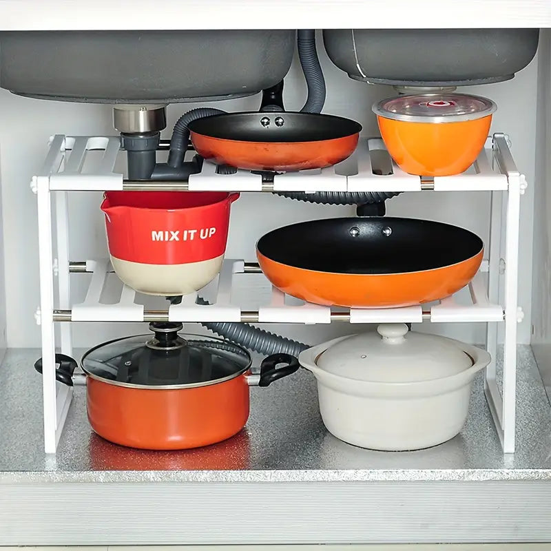 Organizador Doble con Estante Adaptable
