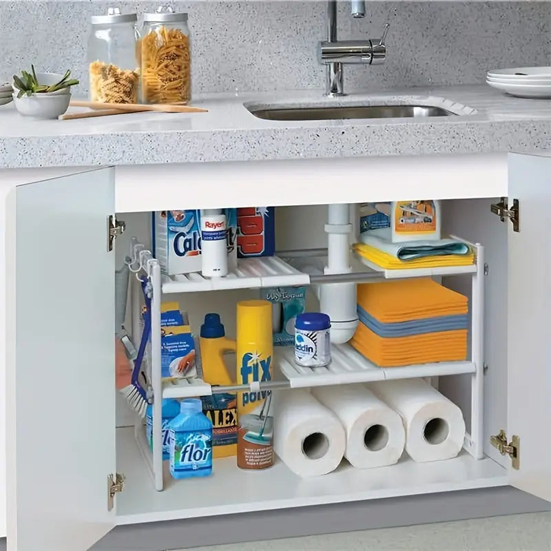 Organizador Doble con Estante Adaptable